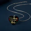 Łańcuchy litera mama w kształcie serca do mojego wisiorek naszyjnik na Dzień Matki Prezent Matka Matka Drop dostawa otwp6