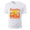 Men's 2023 Summer Solid Hawaiian Beach Short Sleeved T-shirt