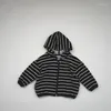 JACKETS GRIPLES GARDES BARCHES TODDLERS Sweet-shirt à capuche à capuche à capuche à la zone légère Spring et automne au tissu