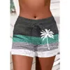 2023 Women's Printed Lace Up Shorts 43