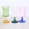 Wijnglazen Franse vintage kleurafwijking glas rood goblet huishoudelijk resistent hoog temperatuur eenvoudige kunstwaterbeker