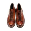 Casual Shoes Men's Retro Hand-polished And Worn High-top Fashion Boots