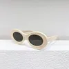 타원형 청키 선글라스 노란색 회색 여성 남성 여름 Sunnies Gafas de Sol 디자이너 선글라스 색조 옥시 비리 다르 단독 UV400 보호 안경