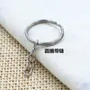 Dog Apparel 100pcs/pieces 25mm Key Ring Plus Extended Chain Circle With Opening Small Pet Brand Supplies Accessories