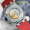 Perfect AP Wristwatch Royal Oak Offshore Series 26470SO VAMPIRE CERAMIC RING PRÉCISION ACIER CHRONOGRAPH