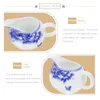 Dinnerware Sets Ceramic Milk Dispenser Chinese Style Kettle Coffee Cream Pitcher For Kitchen