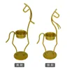 Kerzenhalter eleganter Metalllichthalter Luxus Halloween romantische Gold Vintage Party Candelabros Para Velas Home Decor