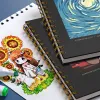 Sketchbooks 16K/A4/8K Marker Pen Drawing Book 50 Sheet Loose Leaf Blank Paper Sketchbook Pad For Art Graffiti Color Painting Pencil Sketch