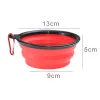 350ml /650ml Silicone Collapsible Dog Bowls Pet Folding Bowl Outdoor Travel Easy to Clean Portable Puppy Food Container Feeder Dish for Small Medium Dogs Cats