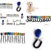 Hondentraining gehoorzaamheid Pet Klik op Clicker Agility Trainer Aid Dogs Supplies met telescopisch touw en hook drop levering home tuin DHF34