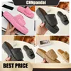 Mais recentes chinelos de sandália Lady Lady letra colorida Leatra Sandals Slipper Womens Bottom grossa 2024 EUR 35-42 Size plus size