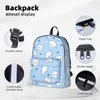 Backpack fofo harp focas mochilas mochilas meninos meninas bookbag moda estudantes bolsas escolares portabilidade viagens rucksack saco de ombro