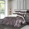 Set di biancheria da letto seta 106''x90''and 90'x90'Us size copertura piumino letto in pianta piatta da letto 4/6pcs