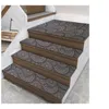 Teppiche 1pc Treppe Tread Teppichmatten Selbstklebende Bodenmattenmatten Stufe Treppe Nicht-Slip-Pad-Schutzabdeckung Pads Hausdekoration