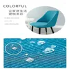 Tampas de cadeira capa em forma de nórdica universal moderno luxo de luxo curvado mesa de jantar semi -circular
