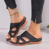 Talltor 2024 Summer Fashion Women's Shoes Hollowed-Out Wedge Sandaler korsar stor storlek utanför för att bära 41-43 Sandalias