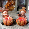 Candle Holders Small Resin Gourd Votive Tealight Holder Figurine Thanksgiving