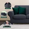 Pokrywa krzesełka 4PC/zestaw rozciągającej sofa dla 3 -osobowej kanapy zmywalna miękka kadłub z osobnymi psami poduszkowymi siedzeń