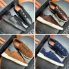 Zegna Mens Casual Dress Shoes Designer Lace-Up Business Casual Social Wedding Party High Quality cowhide Leather Lightweight Chunky Sneakers Formal Trainers