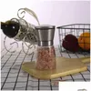 Mills Manual Pepper Salt Grinder Sauce en acier inoxydable Sauce Grinders Drop Livraison Home Garden Cuisine, Bar à manger outils de cuisine DHFMX