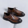 Casual Shoes Fashion Business Dress Men Formal Slip On Mens Oxfords Footwear High Quality Genuine Leather For