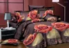 Set di biancheria da letto lenzuola all'ingrosso foglio di letti rosa rosso set di copertura del piumone papiumi