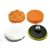 Продукты по уходу за продуктами защиты транспортных средств 1Set Car Buffing Pads Kit Sponge Foam Posher Buffer Buffer Set Set Disp Wash Tool для PlockerCare Drop OTEJ3