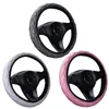 Steering Wheel Covers Car Interior Part Cover Auto Pink Wear-resistant White 1 Piece Black For 37-38CM None Brand