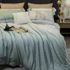 Conjuntos de ropa de cama Silkly suave de la cubierta de la cubierta de la cama de marmero colcha de tamaño king con sábana de almohadas