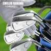 Golf Kulüpleri Emillid Bahama CV8 Golf Irons Set Forged Gümüş 4-9p 7pcs R/S/SR Flex Steel/Grafit Mil Head Covers ile