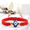 Creative Devil's Eye Woven Bracelet Stretch Copper Bead Bracelet Boheemse sieraden Bracelet AB100