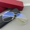 طيار للجنسين الفاخرة Birrim Sunglasses Frame Lightweight Titanium Fullrim 116oc Fashion French Style 60-14-140 لنظارات وصفة طبية Goggles Case Fullset Case