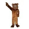 2024 Halloween Dimensioni per adulti Power Bear Mascot Suit Abbigliamento da cartone animato da cartone animato per adulti per adulti abiti da cartone animato