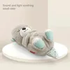 Baby che respira orso che leni la longo di peluche giocattolo giocattolo musicale sonno suono e regalo leggero 240325