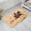 Carpets Horse Snow Scene Animal Home Decoration Decoration Soft Living Room Carpet Cuisine Balcon Ratage de chambre à coucher