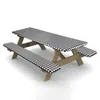 Stol täcker bordsduk fläckbeständig utomhusbord täcke tillägger vitalitet camping vattentät fläckbeständig skydd