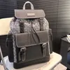 Neue Hot Designer -Rucksack Männer und Frauen Mode -Rucksack -Buch -Tasche Klassische alte Blumen Kordelschnur offen und eng Jacquard Leather Schoolbag Rucksack