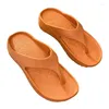 Tofflor kvinnor plattform flip flops casual platta glider utomhus strand sexig barfota plus storlek 43 sandaler 2024 sommar