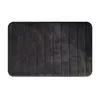 Alfombras de madera de espuma de memoria para baño para baño suave y cómodo súper absorbente negro 32 "x 20" Dormo de manta de tiro