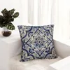 Pillow Beautiful Blue Portuguese Tile - Azulejo Throw Bed Pillowcases