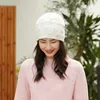 Kadın Kış Kaşmir Kova Şapkaları Kadın Örme Knited Fower Fisherman Şapkaları Kadınlar Bob Cap Casual Vintage Gorras Soft 240325