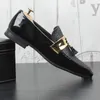 Casual Shoes Tassel Men Wedding Dress Leather Round Head Slip On Formal Italian Business Shoe Black Summer Oxford Lofers 187