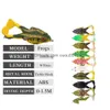 Fishing Accessories Frog Lure Double Propeller Legs Sile Soft Baits 13.6G 16.6G Topwater Wobblers Artificial Bait For Bass Catfish Dr Dhbxk