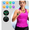 Saatler Sport Fitness Bluetooth Akıllı Bilezik Kalp Hızı Monitör Sağlık İzleyici Band 220mAh Büyük Batarya 1.28 inç dokunmatik ekran