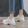 Fitnessschoenen gevulkaniseerd witte platform vrouwenhoogte toenemende hakken sneaker klimplanten wiggen dames chunky