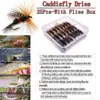 25PCSBOX Caddisfly Dries Fishing Fly Lure Artificial Insect Bait Trout 240327
