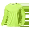 Men's T-Shirts Mens Quick Dry Long Sleeve Gym Running Moisture Wicking Round Neck T-Shirt Training Exercise Gym Sport Shirt Tops Lightweight 2445