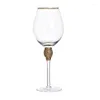 Wine Glasses Gold-rimmed Diamond-wrapped Cup With Diamond Set Creative Champagne Glass Cocktail Unleaded Goblets Home