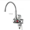 Kitchen Faucets 3000W 220V Electric Water Heater Tap Instant Stainless Steel Faucet Cold Heating