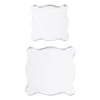 Bouteilles de stockage 2 pcs accessoires de tampon transparent